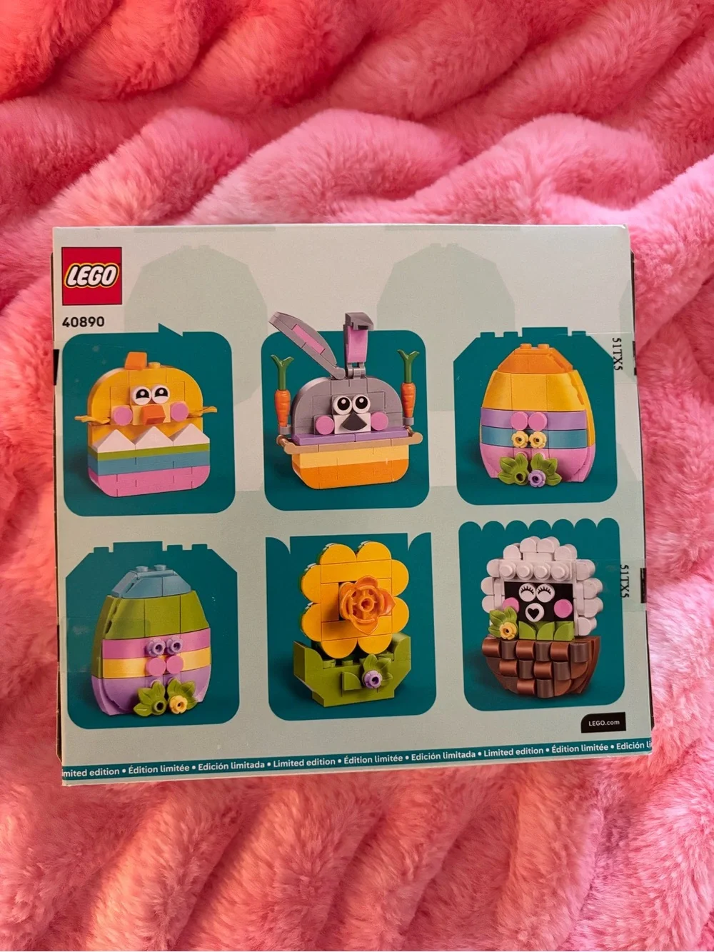 LEGO Easter Decorations - Pink, Yellow & Green
